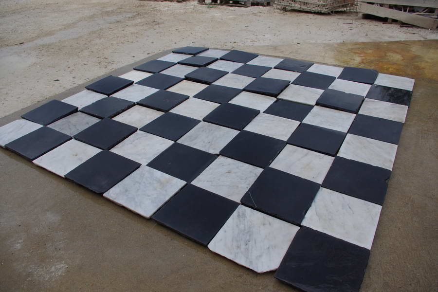 Antique Black and White Marble